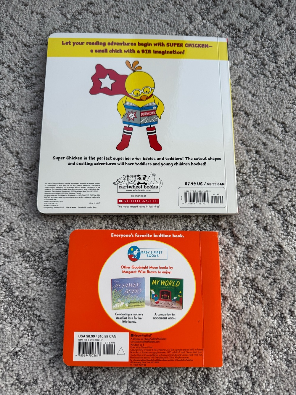 Super Chicken and Orange Goodnight Moon Board Book Bundle - Picture 2 of 2